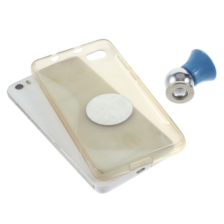 Mini Magnetic Car Mount Cradle Holder Kit for iPhone Samsung Smartphone - Dark Blue-3