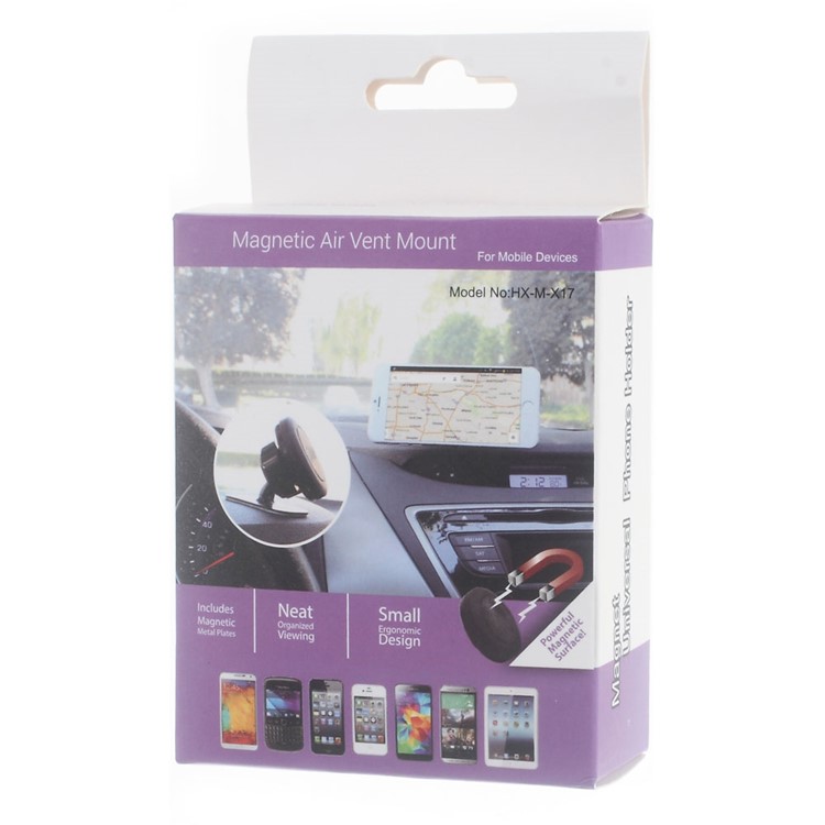 Universal Magnetic 360 Degree Car Mount Holder for iPhone 6s Plus/Samsung S7 Edge Etc-7