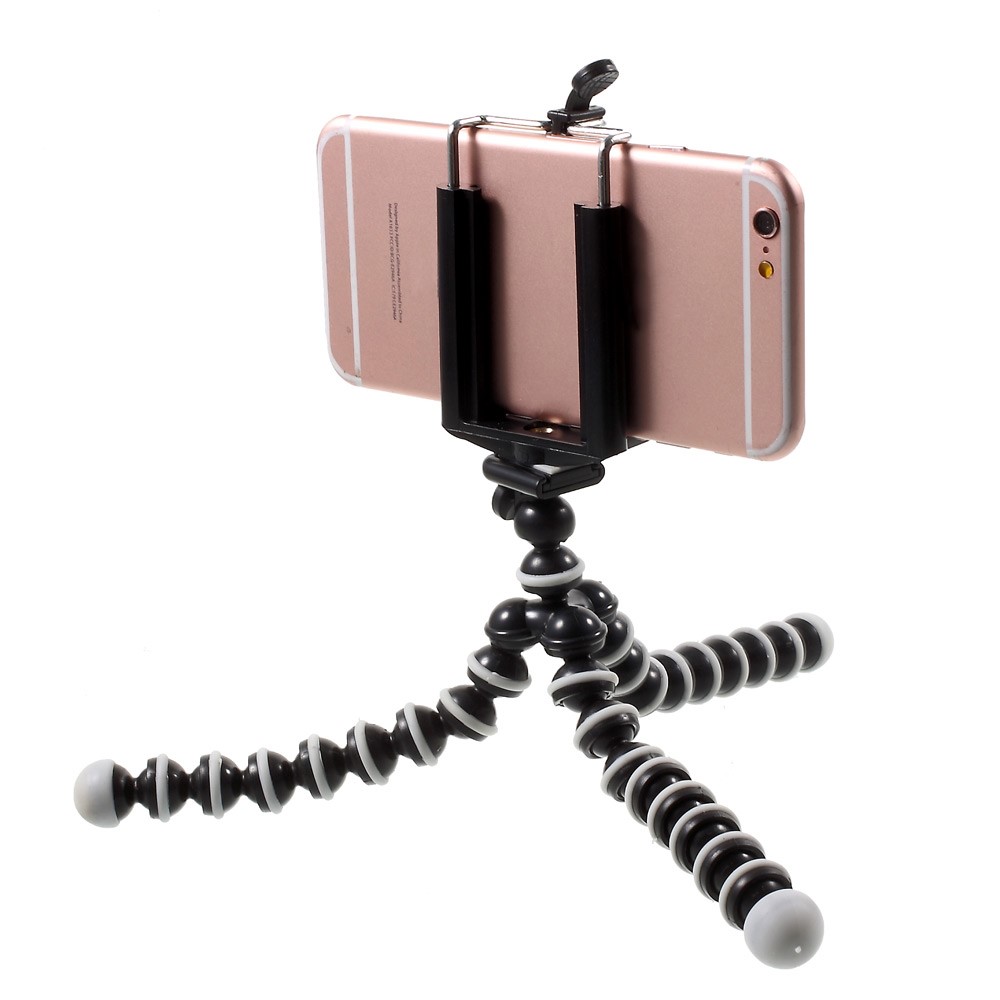 5122+T21 Flexibler Octopus Stand Desktop Stativ Mit 5,5-8 cm Mobiltelefonclip