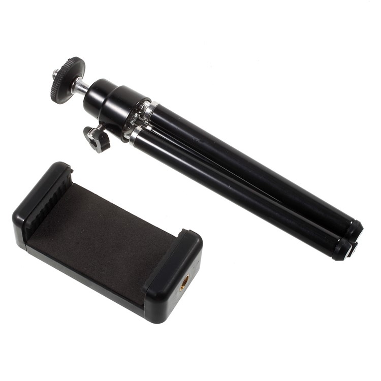 2 modos de montagem Suporte de tripé com grampo de telefone para iPhone 6s Plus / Samsung Galaxy S7 G930 - negro-13