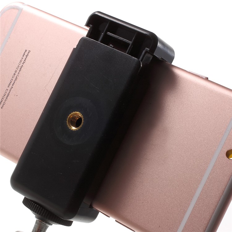 2 modos de montagem Suporte de tripé com grampo de telefone para iPhone 6s Plus / Samsung Galaxy S7 G930 - negro-8