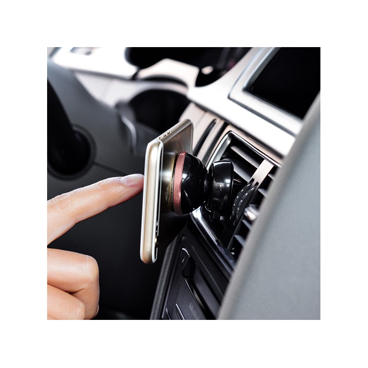 HOCO CA3 Air Outlet Magnetic Car Phone Cradle for iPhone 6s/Samsung Note5 Etc - Yellow-10