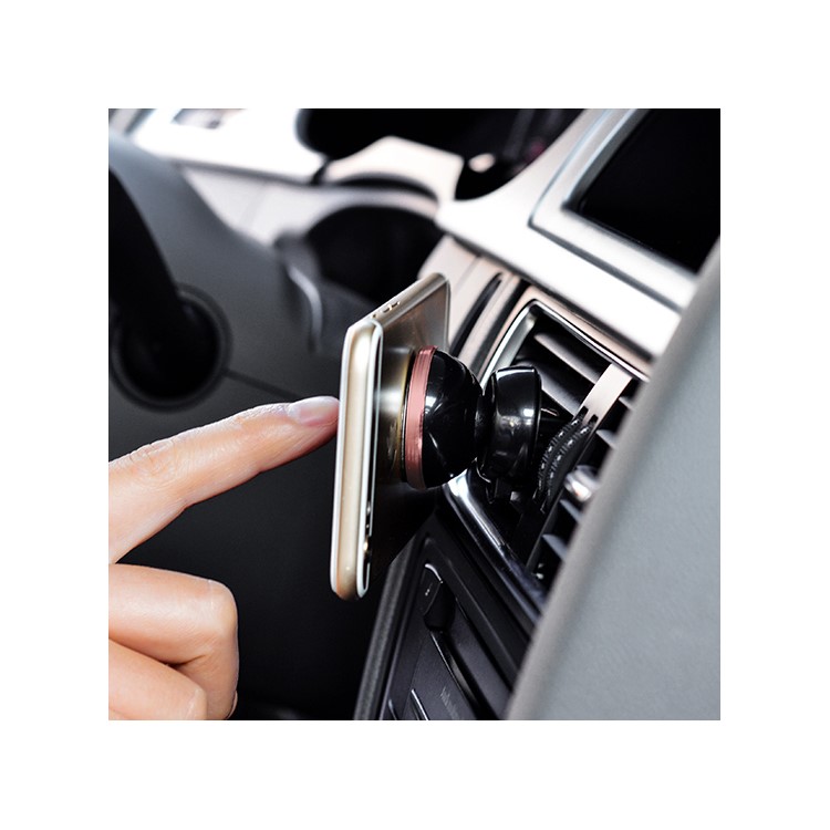 HOCO CA3 Air Outlet Magnetic Car Phone Cradle for iPhone 6s/Samsung Note5 Etc - Yellow-11