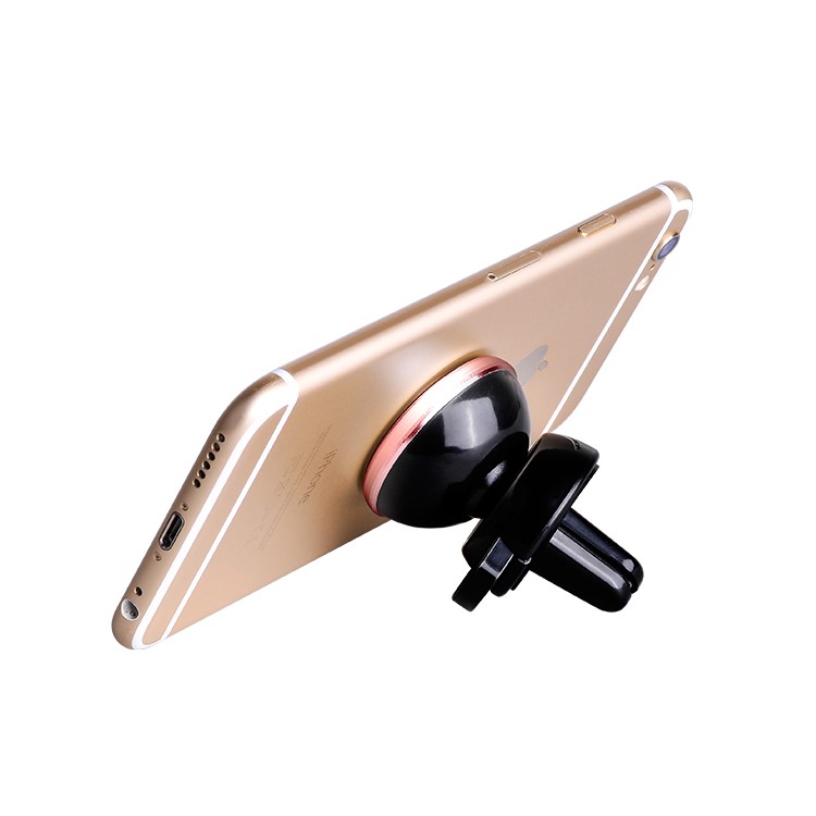 HOCO CA3 Air Outlet Magnetic Car Phone Cradle for iPhone 6s/Samsung Note5 Etc - Yellow-2