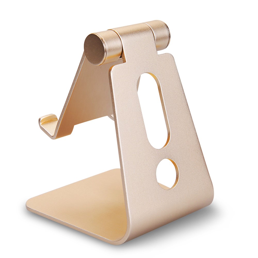 Rotary Metal Desktop Mount Holder for iPhone 6s/iPad Pro 9.7/Samsung S7 Etc - Gold Color-2