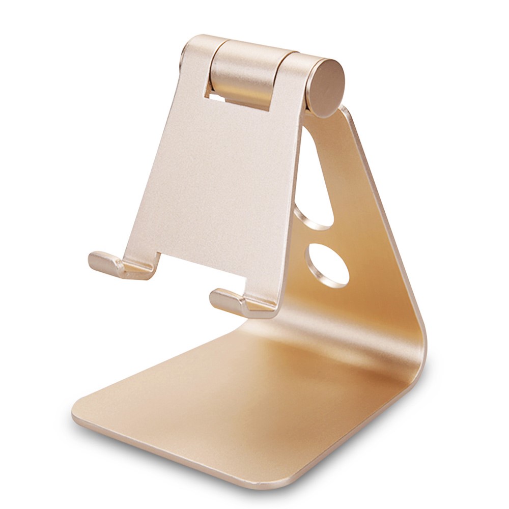 Rotary Metal Desktop Mount Holder for iPhone 6s/iPad Pro 9.7/Samsung S7 Etc - Gold Color-6