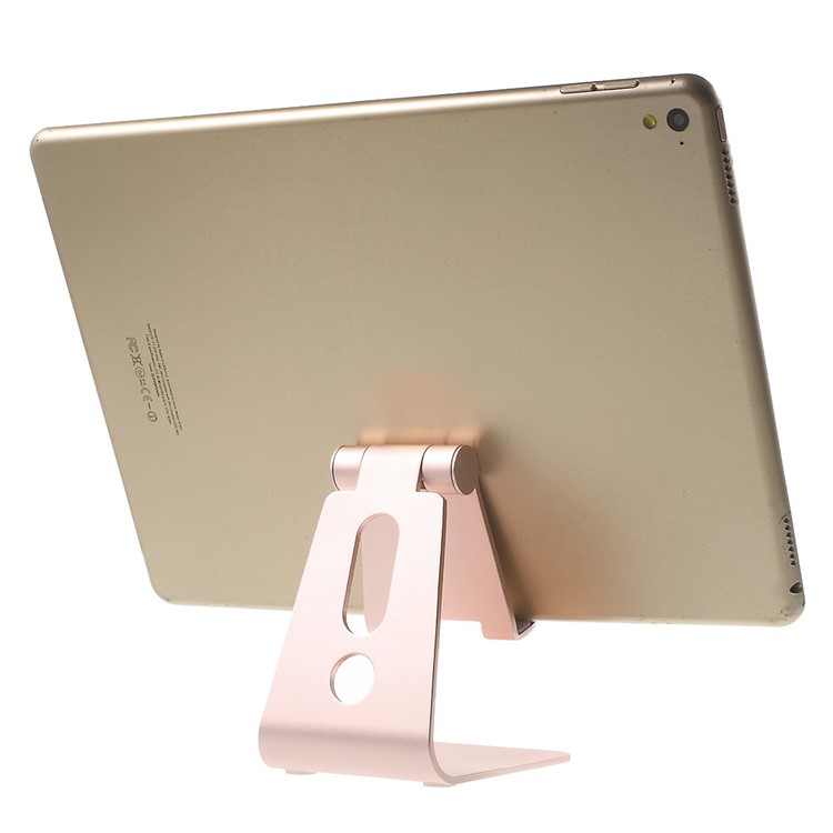 Rotary Desktop Metal Holder Mount for iPhone 6s/iPad Pro 9.7/Samsung Galaxy S7 Etc - Rose Gold Color-3