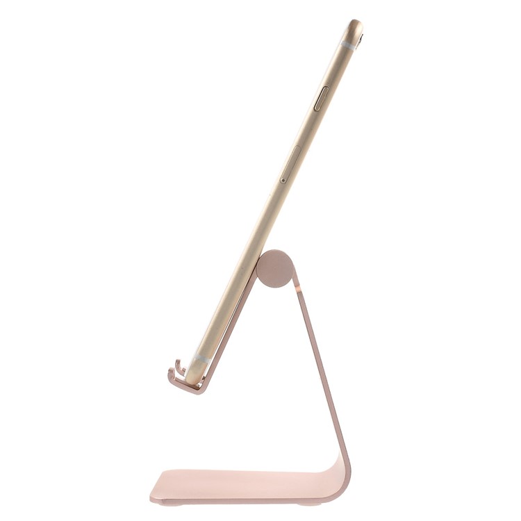 Rotary Desktop Metal Holder Mount for iPhone 6s/iPad Pro 9.7/Samsung Galaxy S7 Etc - Rose Gold Color-4