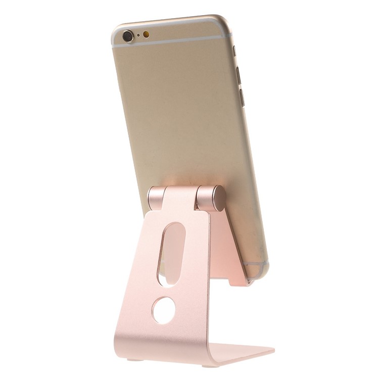 Rotary Desktop Metal Holder Mount for iPhone 6s/iPad Pro 9.7/Samsung Galaxy S7 Etc - Rose Gold Color-6