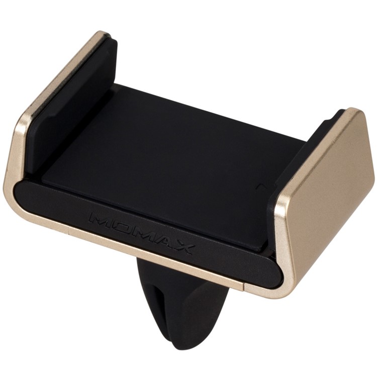 MOMAX Elite Mini Car Air Vent Mount for iPhone 6s Plus/Samsung Galaxy S7, Width: 57-85mm - Gold Color-6