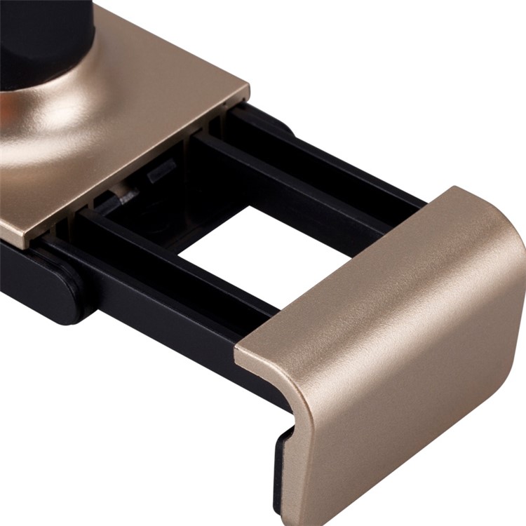 MOMAX Elite Mini Car Air Vent Mount for iPhone 6s Plus/Samsung Galaxy S7, Width: 57-85mm - Gold Color-8