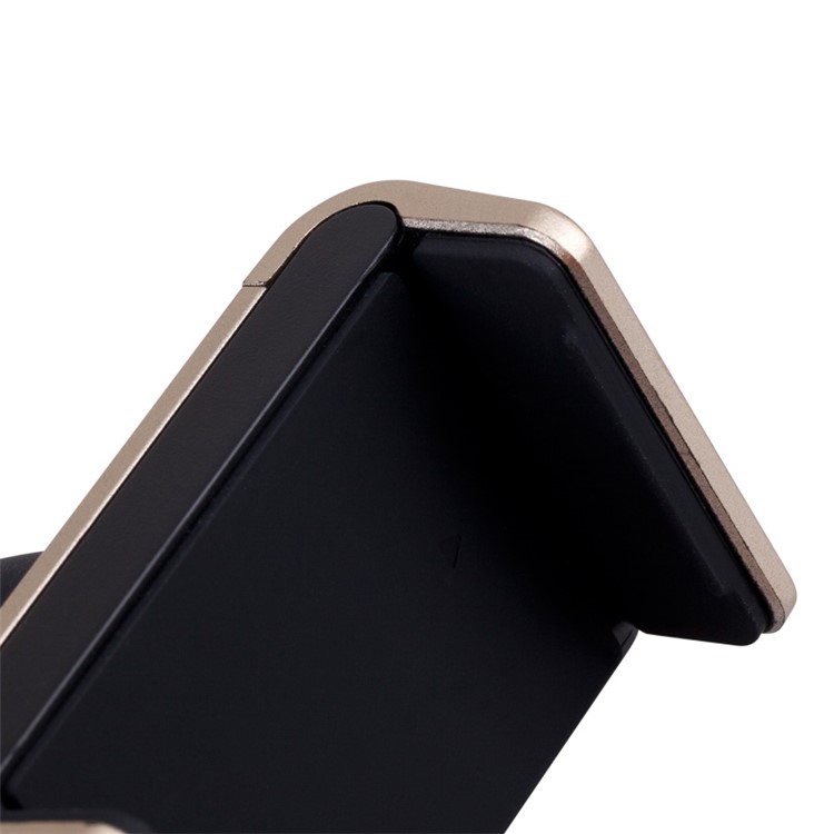 MOMAX Elite Mini Car Air Vent Mount for iPhone 6s Plus/Samsung Galaxy S7, Width: 57-85mm - Gold Color-9