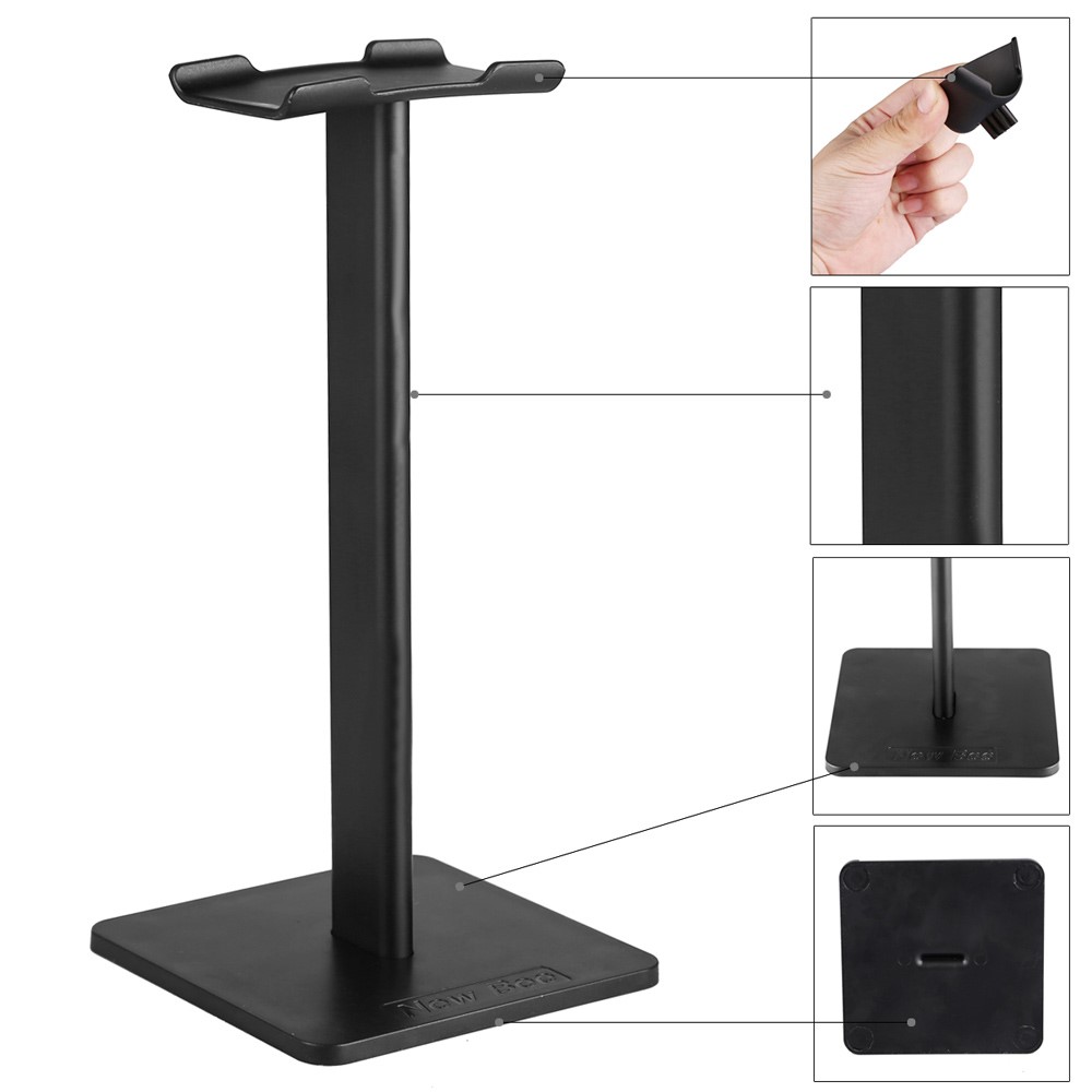 NEW BEE Simple Style Headphone Stand for Universal Headsets - Black-9