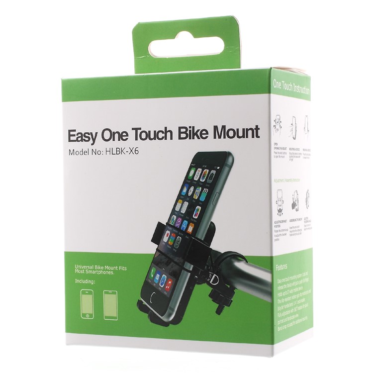 Bike Bicycle Handlebar Mount Holder for Smartphone GPS PDA etc, Width: 55-85mm (HLBK-X6)-12