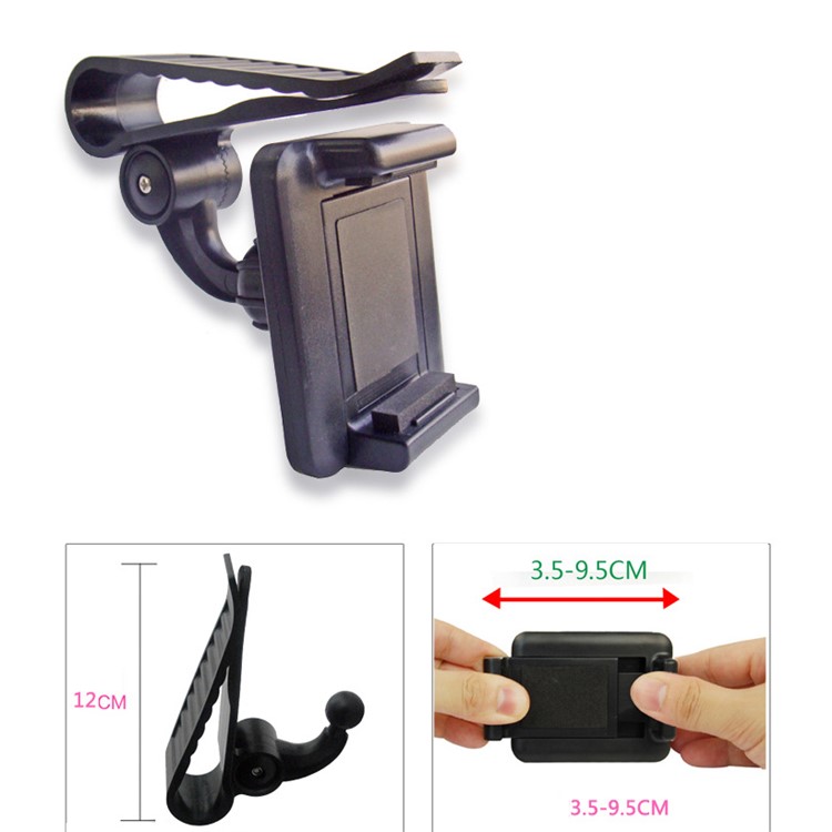 Universal Windshield SUN Visor Sunshade Car Clip Mount Holder-4