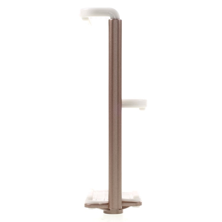 Portable Metal Tripod + Dual Clamp for iPhone iPad Samsung Smartphone Tablets - Champagne-11