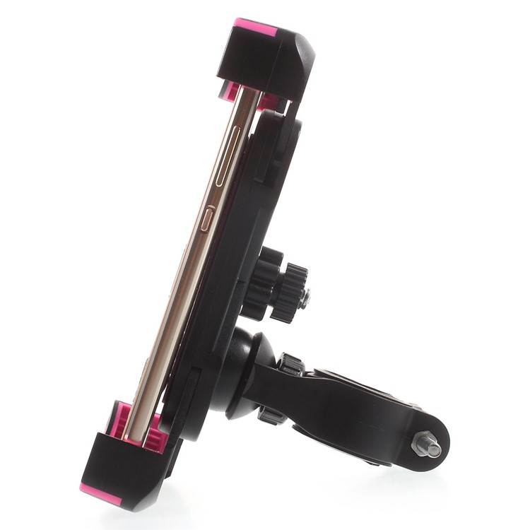 Bicycle Handlebar Mount Stand for iPhone Samsung etc, Clamp: 180 x 92mm (Max) - Rose-4
