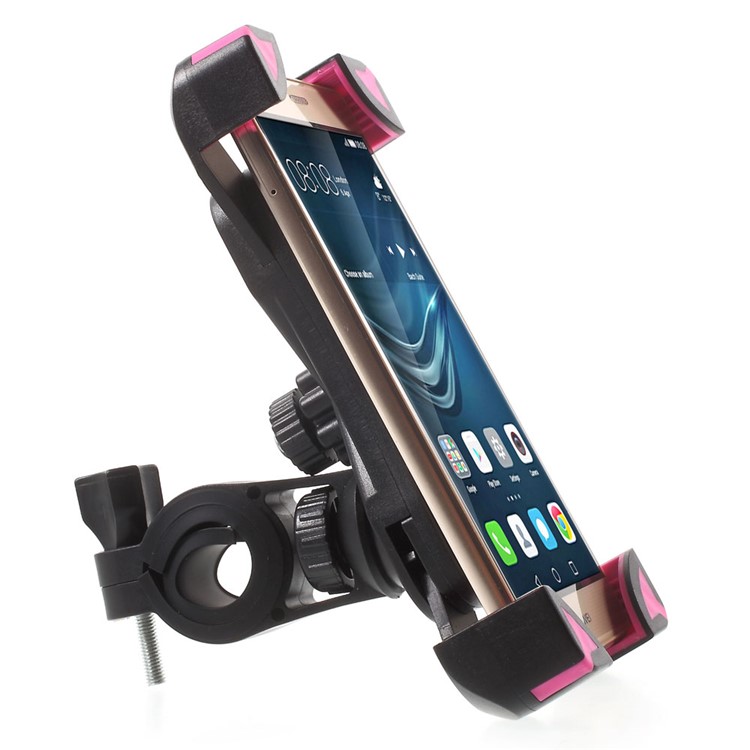 Bicycle Handlebar Mount Stand for iPhone Samsung etc, Clamp: 180 x 92mm (Max) - Rose-6