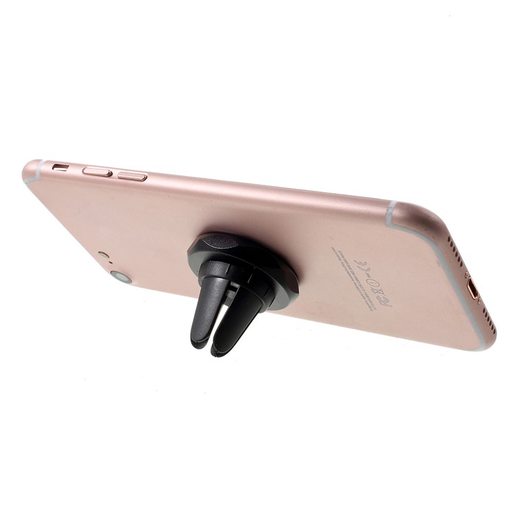 Magnetic Rotating Car Air Vent Mount Phone Holder for iPhone/Samsung/Sony - Black-4