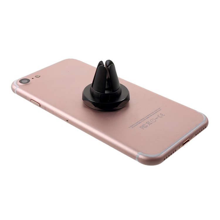 Magnetic Rotating Car Air Vent Mount Phone Holder for iPhone/Samsung/Sony - Black-5