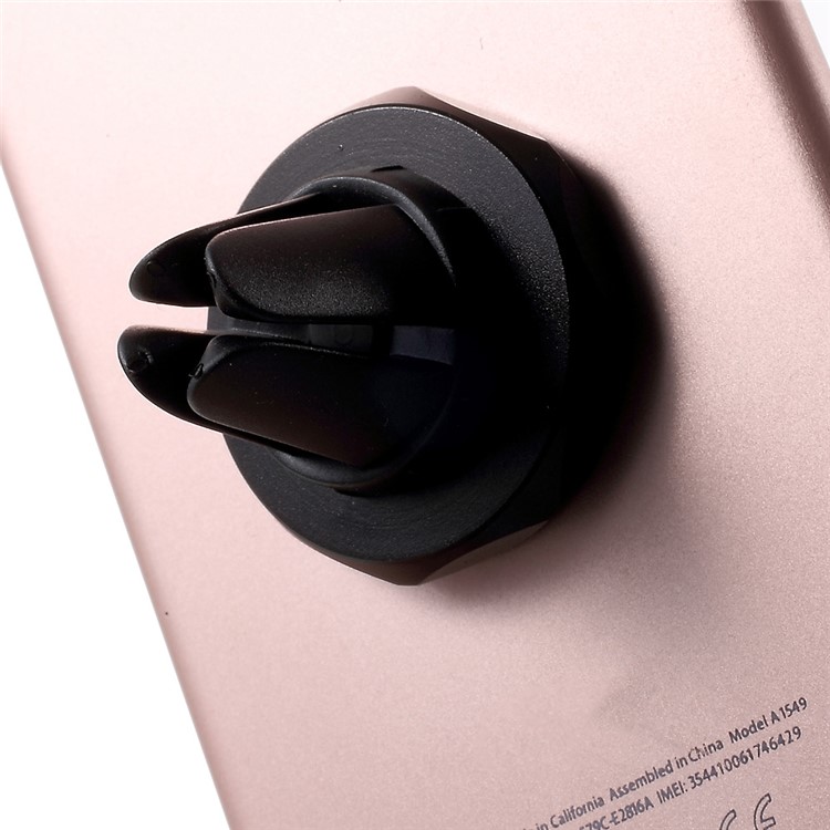 Magnetic Rotating Car Air Vent Mount Phone Holder for iPhone/Samsung/Sony - Black-6