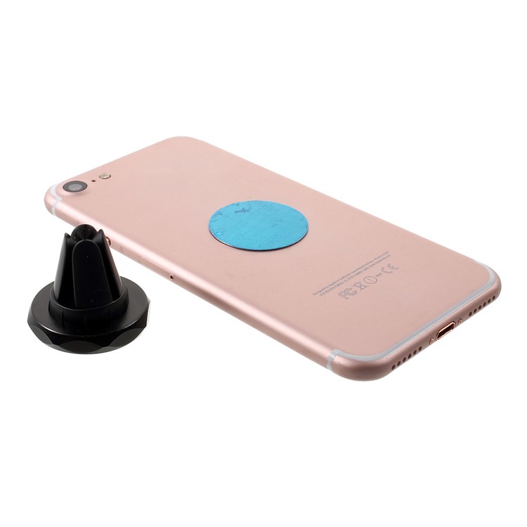 Magnetic Rotating Car Air Vent Mount Phone Holder for iPhone/Samsung/Sony - Black-7