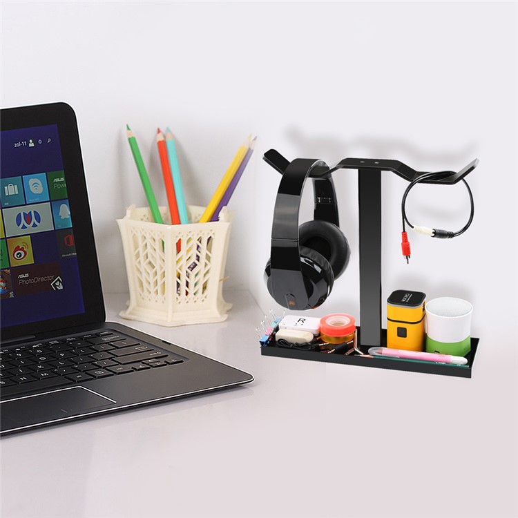 MOCREO Mehrzweck-Dual-Hanger Kopfhörer Stehen Acryl Handy Tablet Halter-14