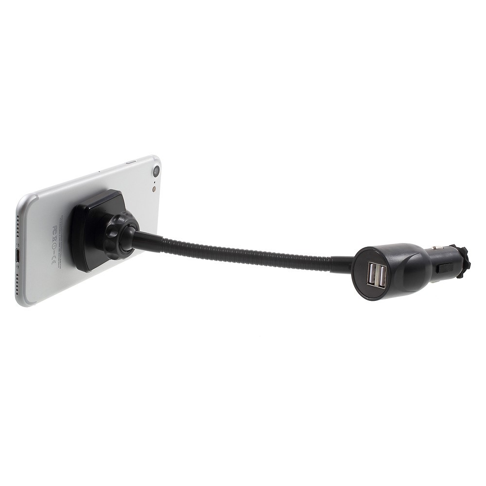 GS6323 Dual USB Car Charger Magnetic Phone Mount Holder for iPhone Samsung-4