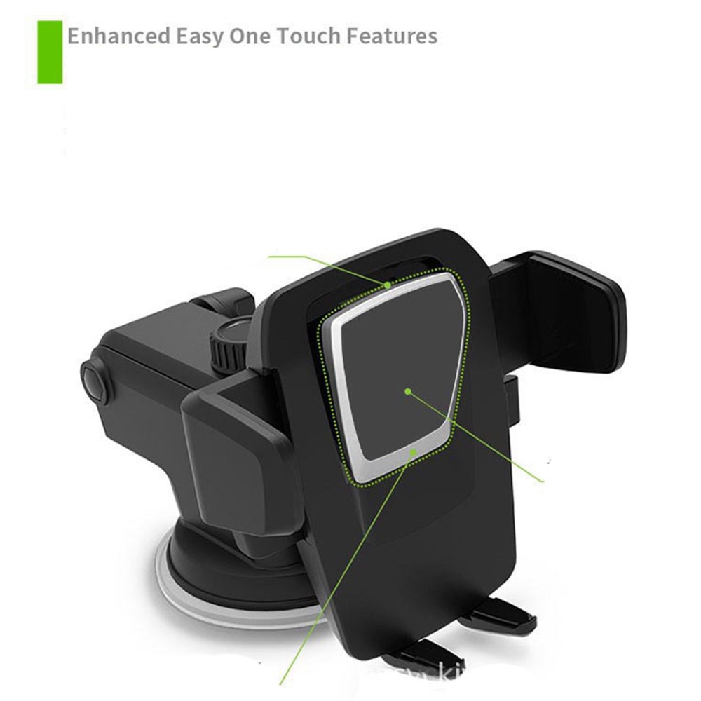 Suction Cup Style Car Mount Holder for iPhone 7 Plus / Samsung Galaxy S7 Edge - Black-2