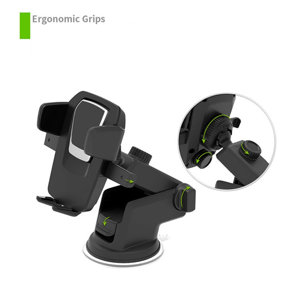 Suction Cup Style Car Mount Holder for iPhone 7 Plus / Samsung Galaxy S7 Edge - Black-4
