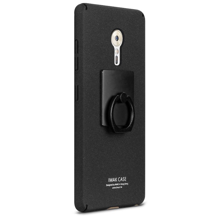 IMAK Matte Finger Ring Kickstand Plastic Case for Lenovo ZUK Z2 Pro - Black-2