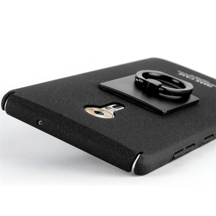 IMAK Matte Finger Ring Kickstand Plastic Case for Lenovo ZUK Z2 Pro - Black-7