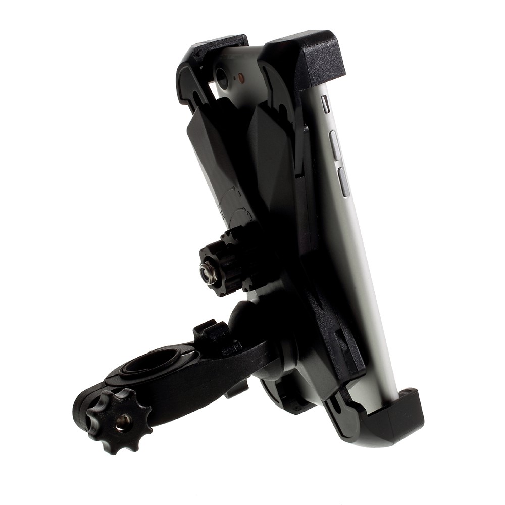 PH-666 Universal Bike Mount Rotating Bicycle Handlebar Cell Phone Holder Cradle - Black-2