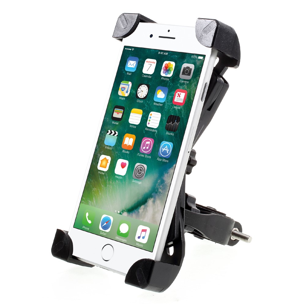 PH-666 Universal Bike Mount Rotating Bicycle Handlebar Cell Phone Holder Cradle - Black-3