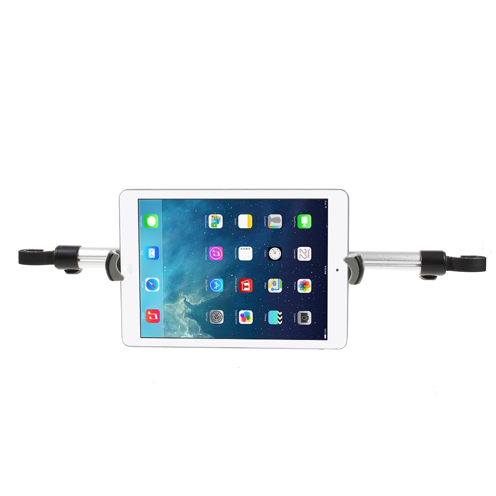 Full Rotary Car Headrest Mount Holder Lever for iPad Pro 12.9 Etc, Clamp Width: 240 x 410mm-1