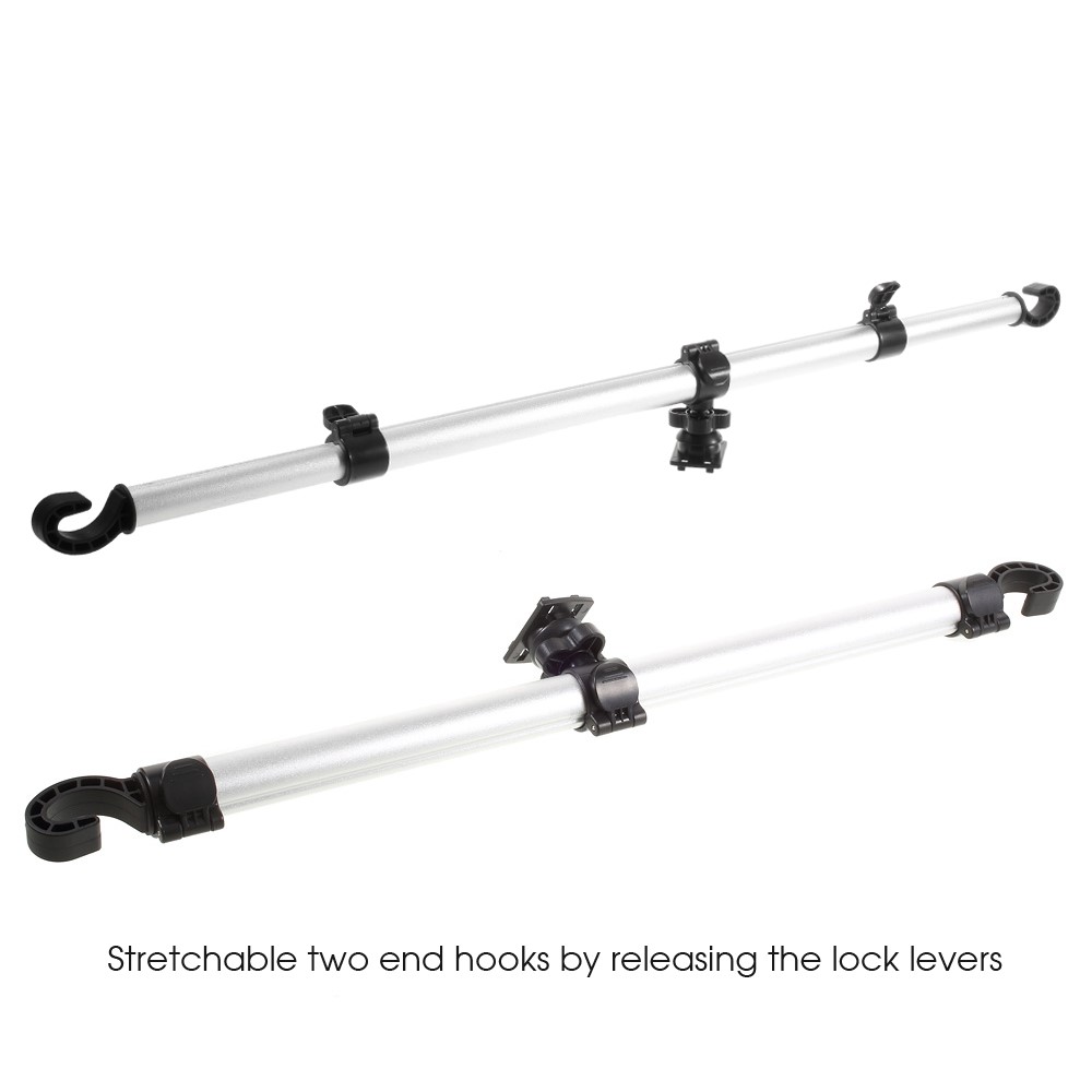 Full Rotary Car Headrest Mount Holder Lever for iPad Pro 12.9 Etc, Clamp Width: 240 x 410mm-1