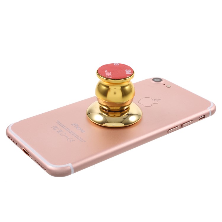 360 Degree Rotary Metal Magnetic Holder for Smartphones - Gold-2