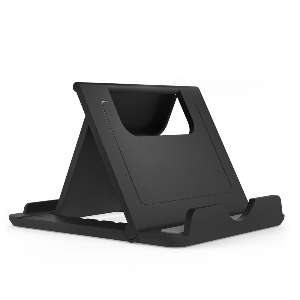 Soporte Plegable Multi-ángulo Del Soporte De Escritorio Portátil Para El Iphone Samsung - Negro-2