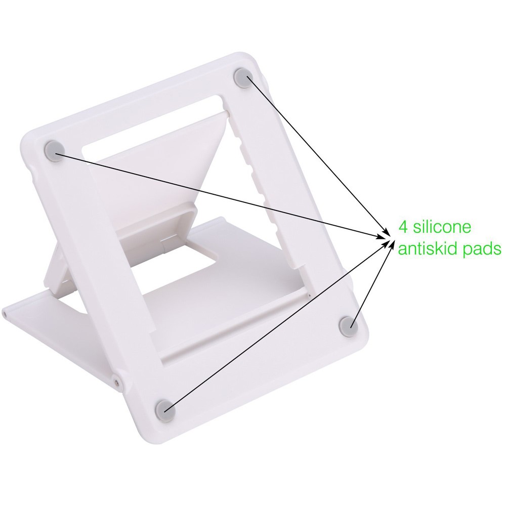 Support de support portable portable multi-angle pour iPhone Samsung Tablet - Blanc-9