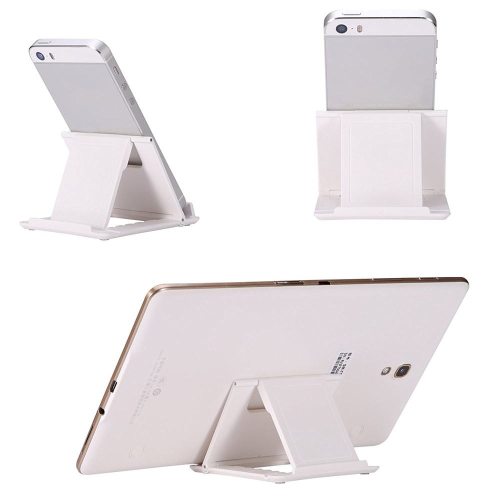 Support de support portable portable multi-angle pour iPhone Samsung Tablet - Blanc-10