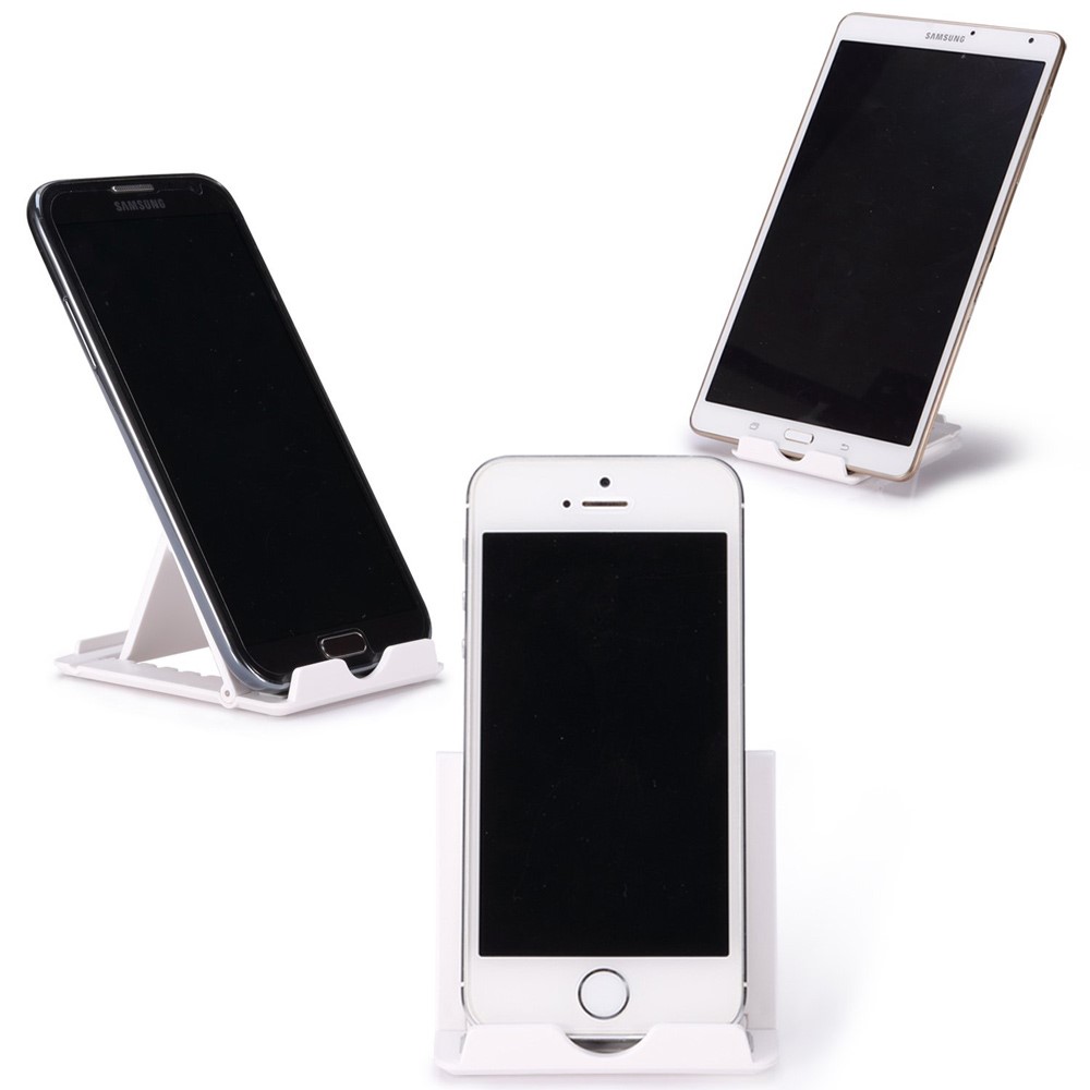 Support de support portable portable multi-angle pour iPhone Samsung Tablet - Blanc-11