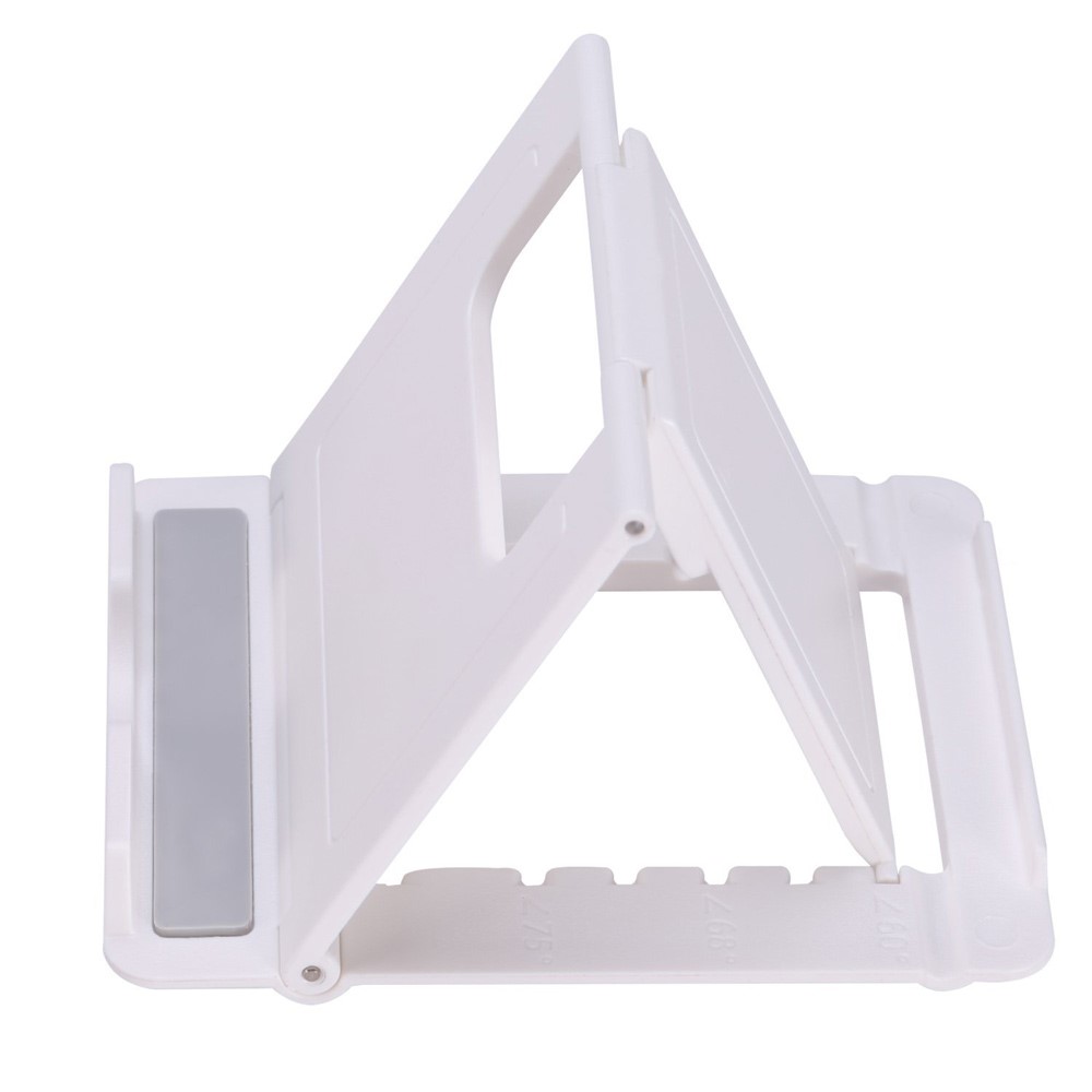 Support de support portable portable multi-angle pour iPhone Samsung Tablet - Blanc-12