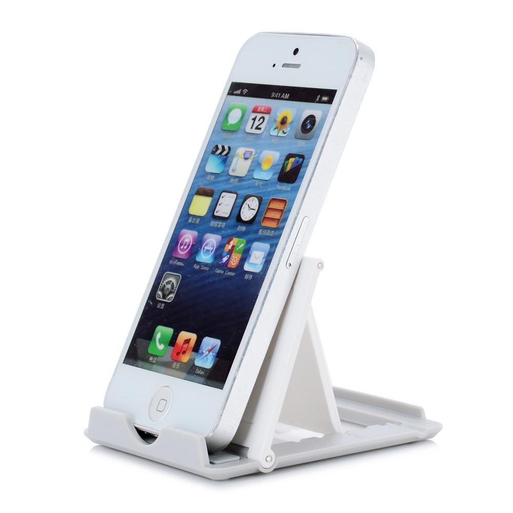 Support de support portable portable multi-angle pour iPhone Samsung Tablet - Blanc-5