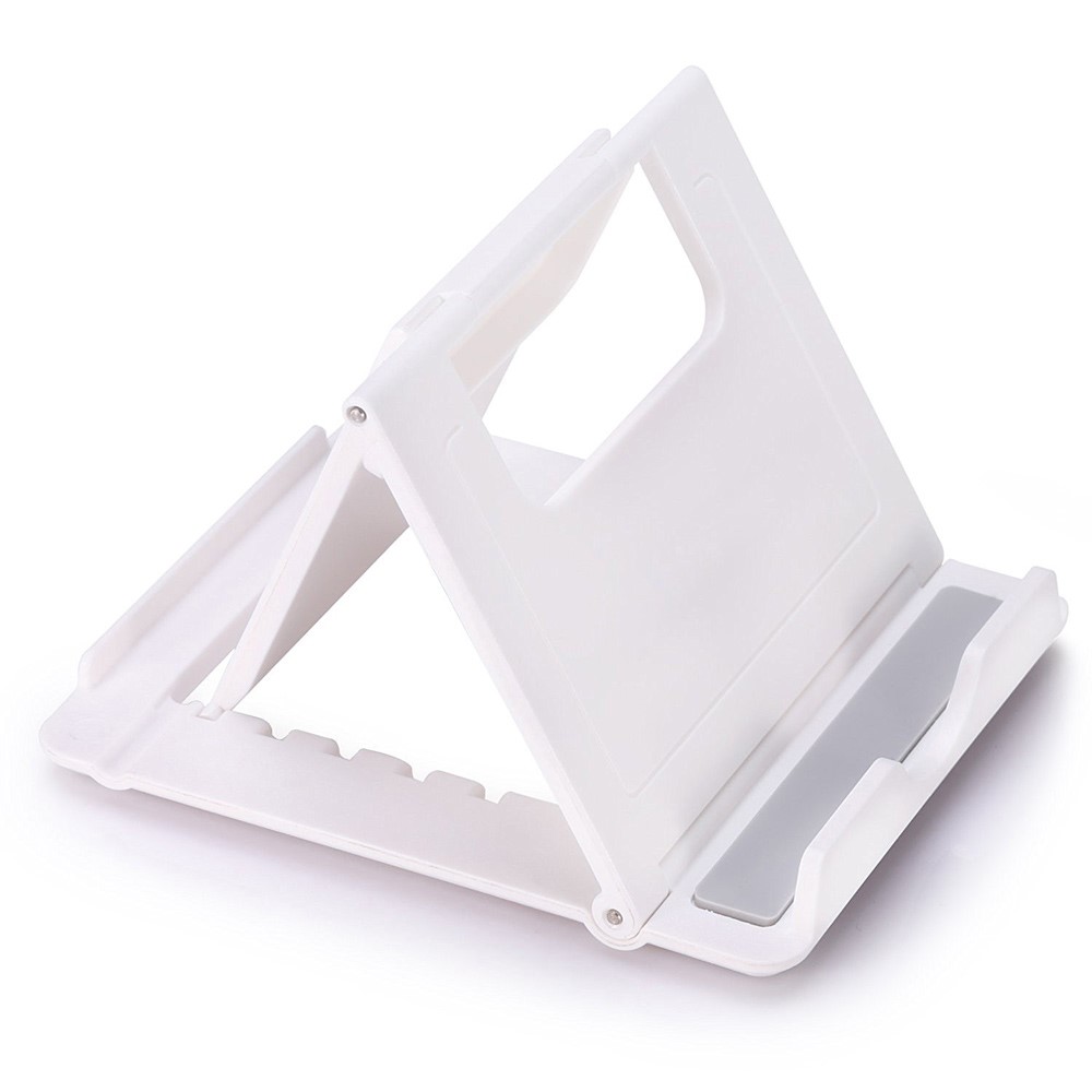 Support de support portable portable multi-angle pour iPhone Samsung Tablet - Blanc-6