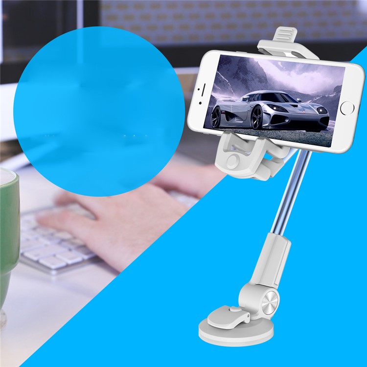 D9ELEMENT MZ102 Mini Foldable Suction Cup Mount Holder for iPhone 7 Plus / Sony Xperia XZ Etc- Blue-2