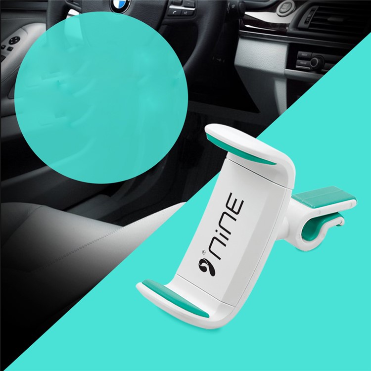 D9ELEMENT Universal Car Air Vent Mount Mobile Phone Holder for iPhone 7 Other Phone with Width 52-80mm - Lake Green-2