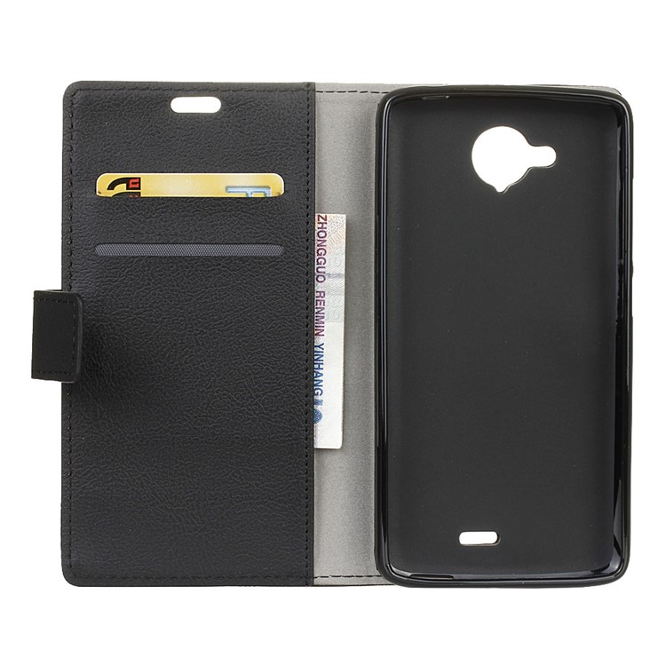 Wallet Leather Stand Case for ZTE Blade A315 - Black-3