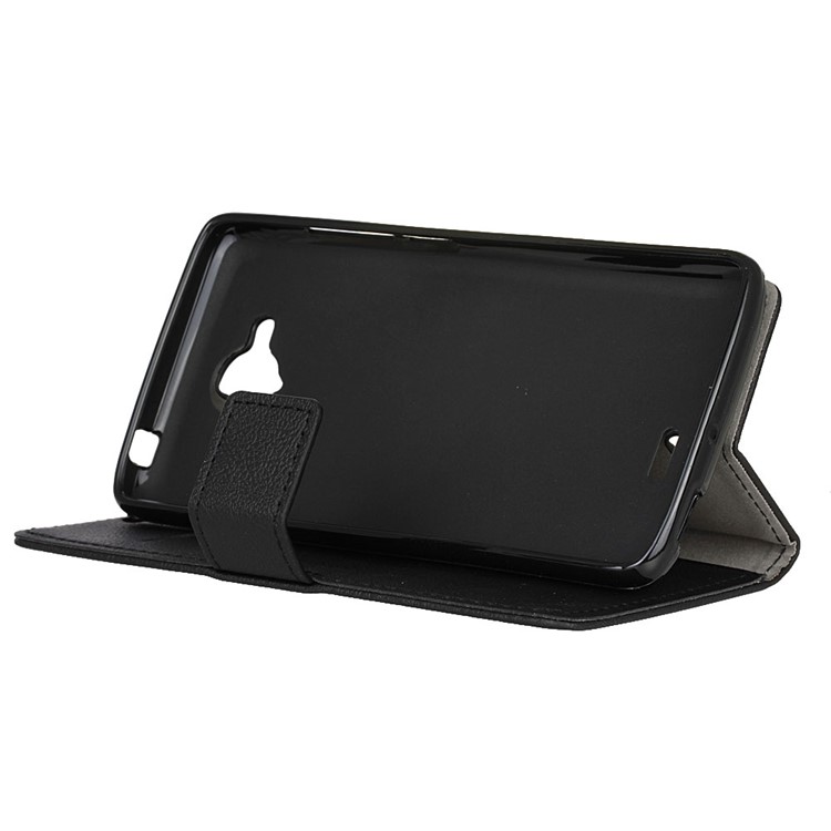 Wallet Leather Stand Case for ZTE Blade A315 - Black-4