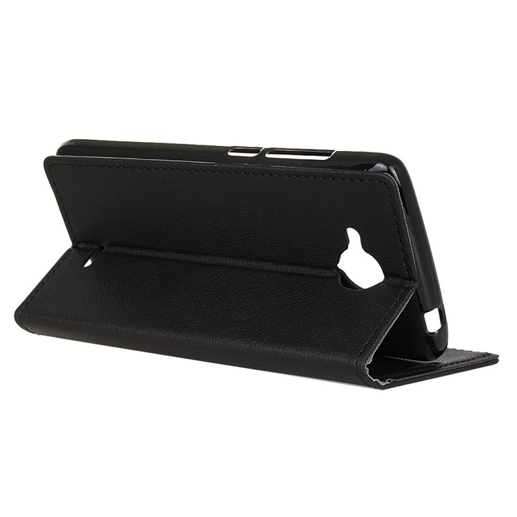 Wallet Leather Stand Case for ZTE Blade A315 - Black-5