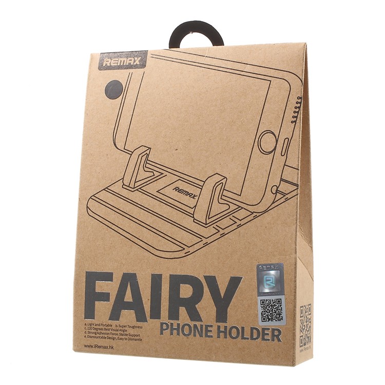REMAX Fairy Soft Silicone Desktop Stand Car Holder Mount for iPhone Samsung - Black-10